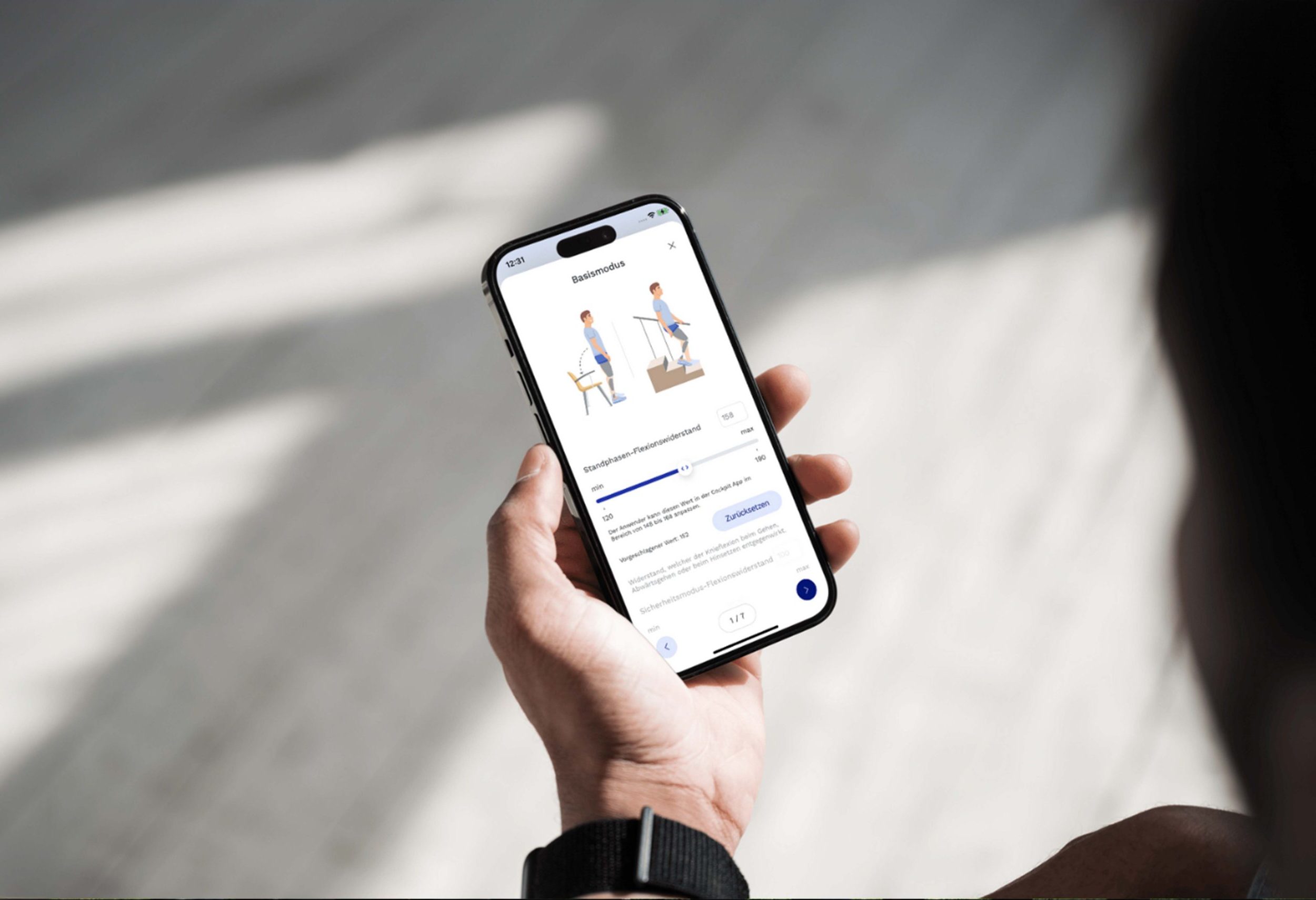 BAYOOMED Success Story Ottobock_Medizin App Entwicklung_connectgo.pro App Ansicht